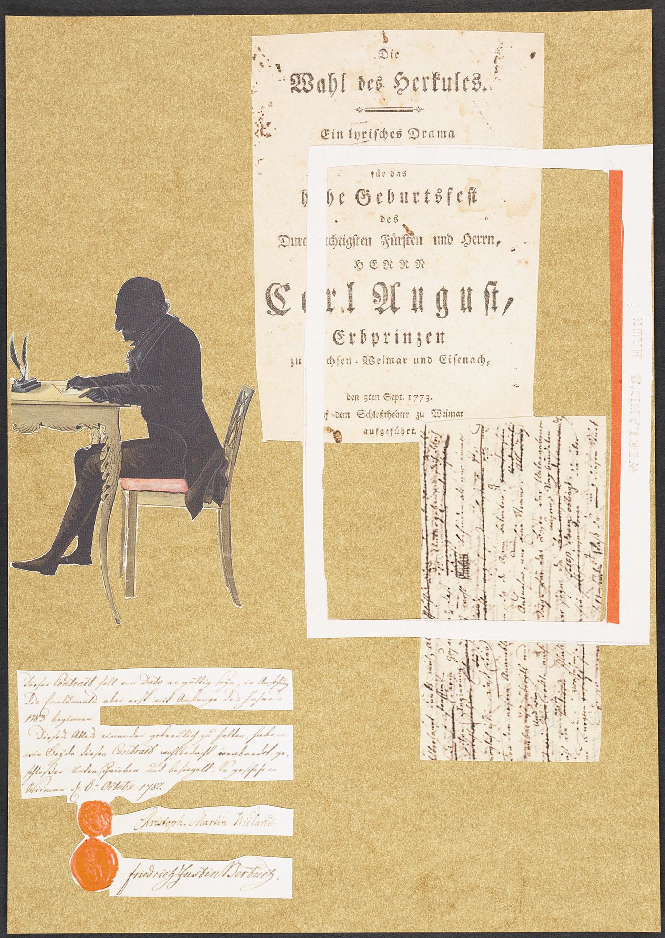 Collage zu Christoph Martin Wieland