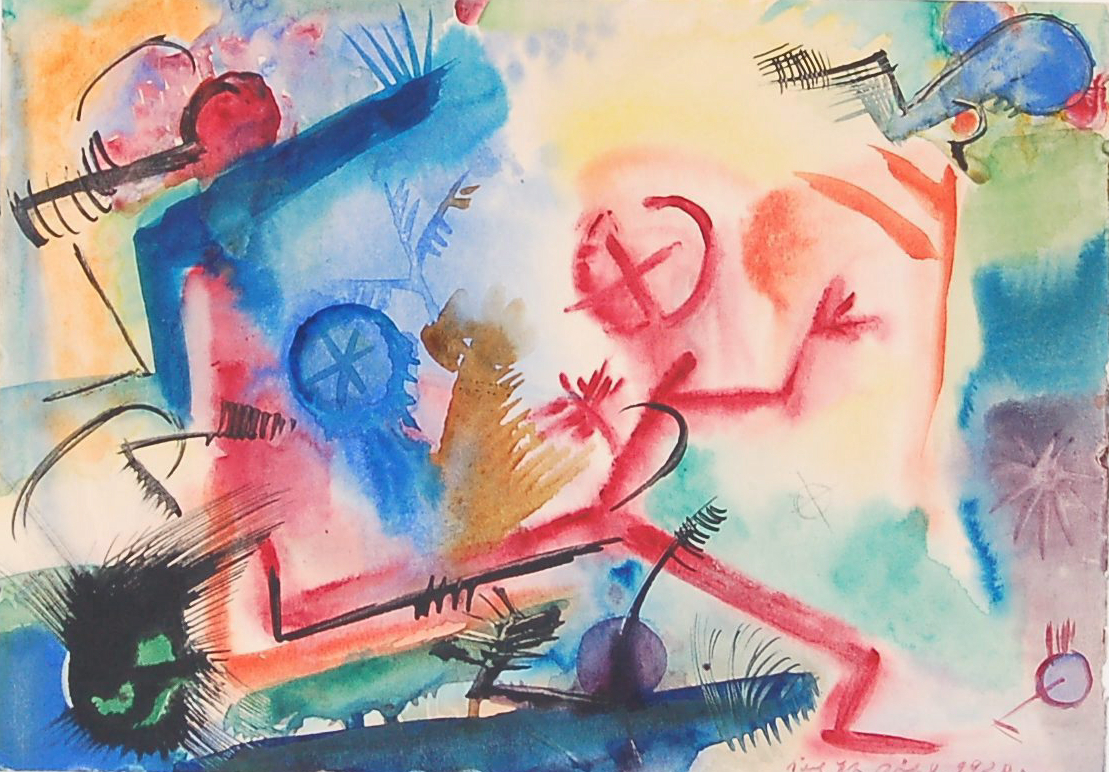 <p>Karl Peter Röhl, o. T. (Komposition IX), 1920 © Karl Peter Röhl Stiftung</p>