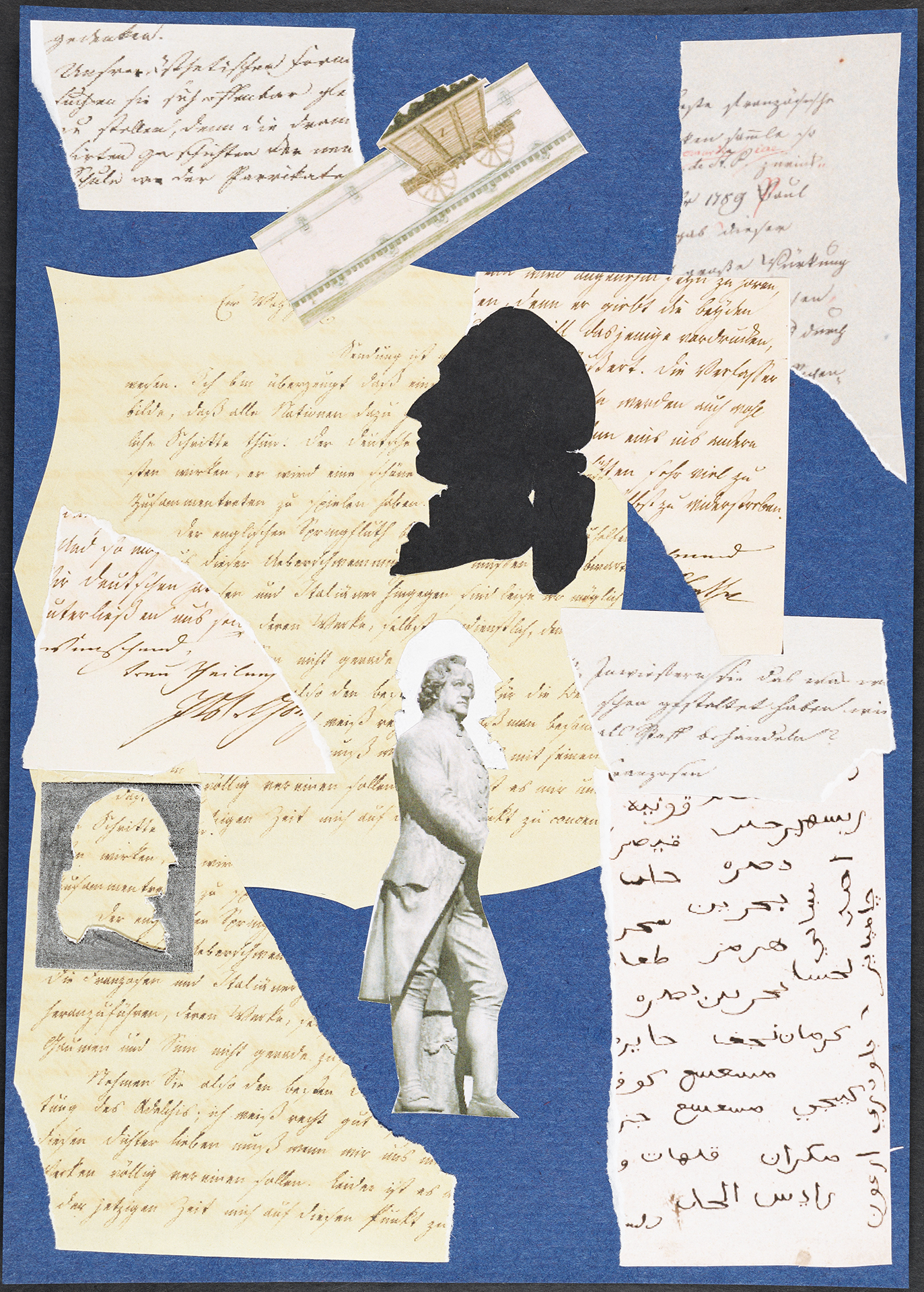Collage zu Goethes Begriff der Weltliteratur