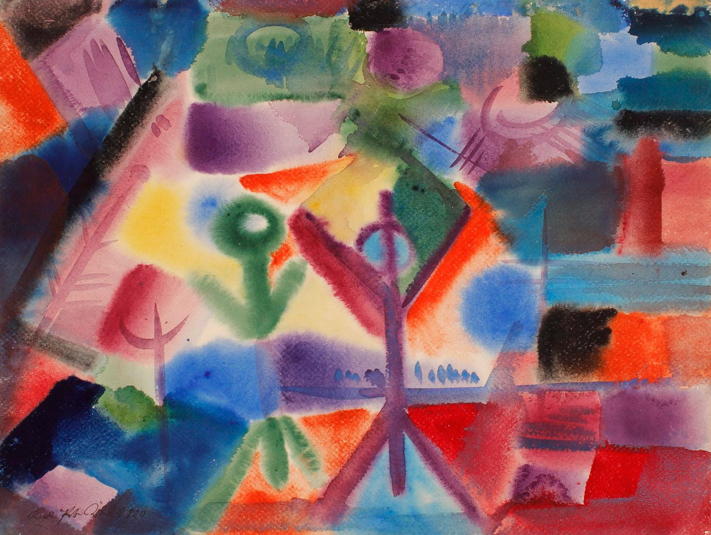 <p>Karl Peter Röhl, o. T. (Komposition XVII; Die Zwillinge), 1920 © Karl Peter Röhl Stiftung</p>