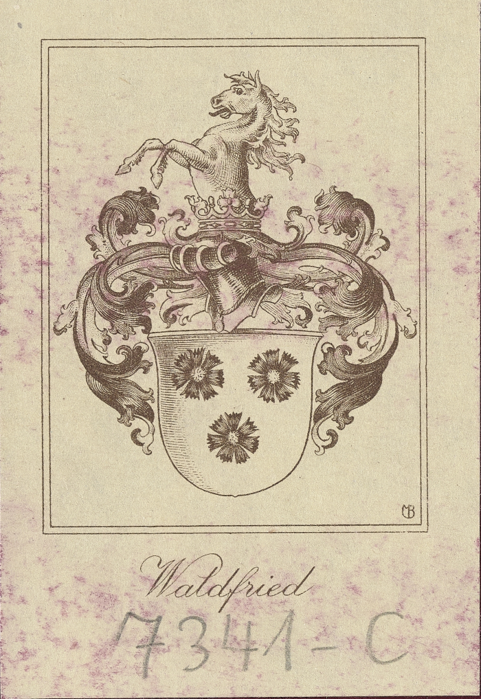 <p>Exlibris Carl von Weinbergs im <em>Zarathustra</em>-Exemplar Nr. 425 © Klassik Stiftung Weimar</p>