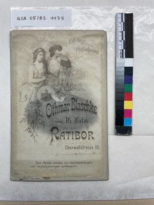Carte Cabinet: mit historischem Schutzpapier: Dargestellt ist Paul Flascha, römisch-katholischer Priester in Schlesien