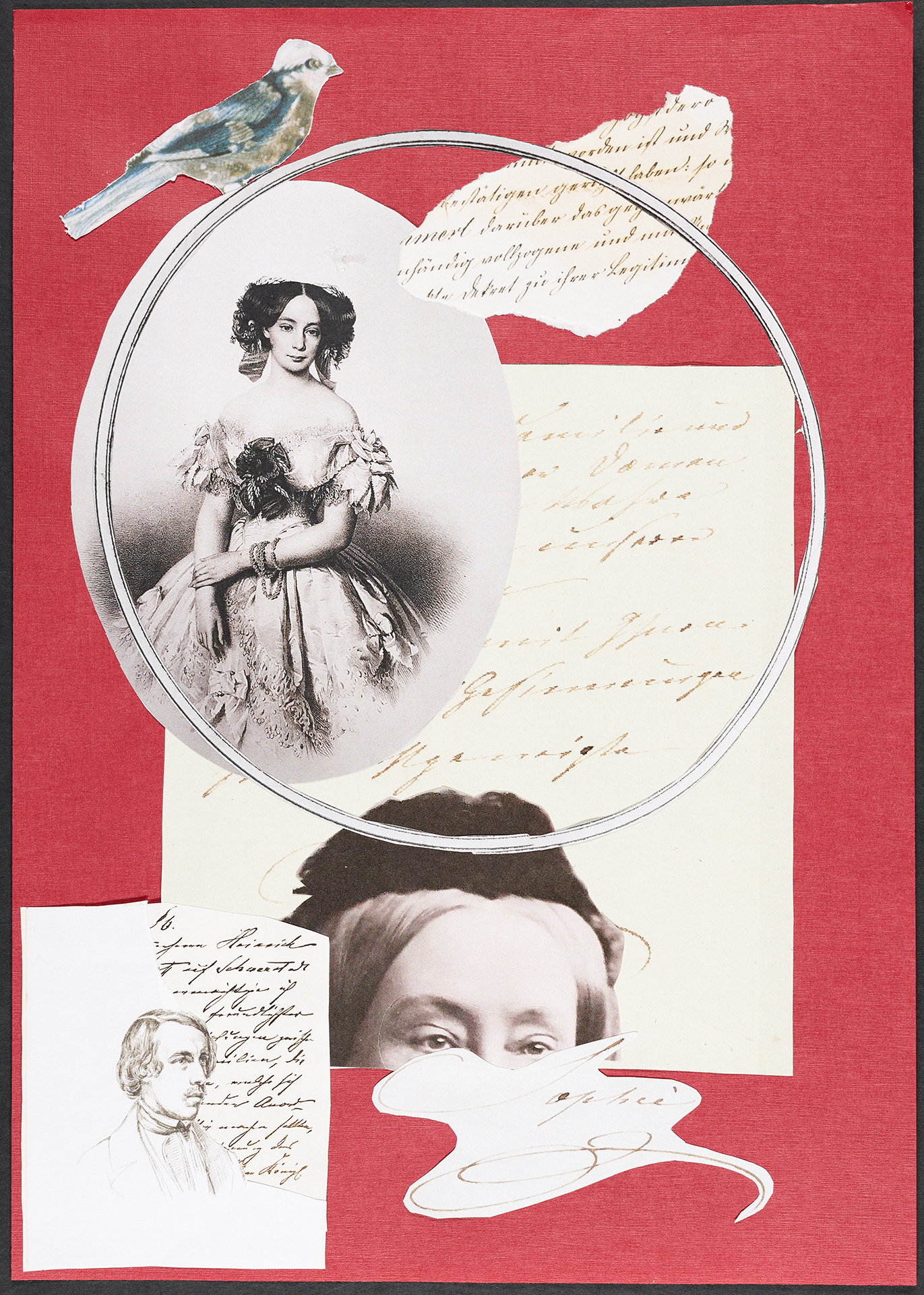 Eine Collage stellt die Großherzogin Sophie von Sachsen-Weimar-Eisenach ins Zentrum: eine kulturell vielseitig interessierte und engagierte Landesfürstin.