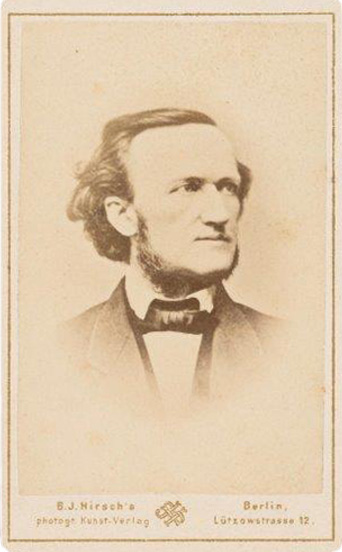 Porträt Richard Wagner, um 1868, Foto: B.J. Hirsch’s Berlin © Klassik Stiftung Weimar