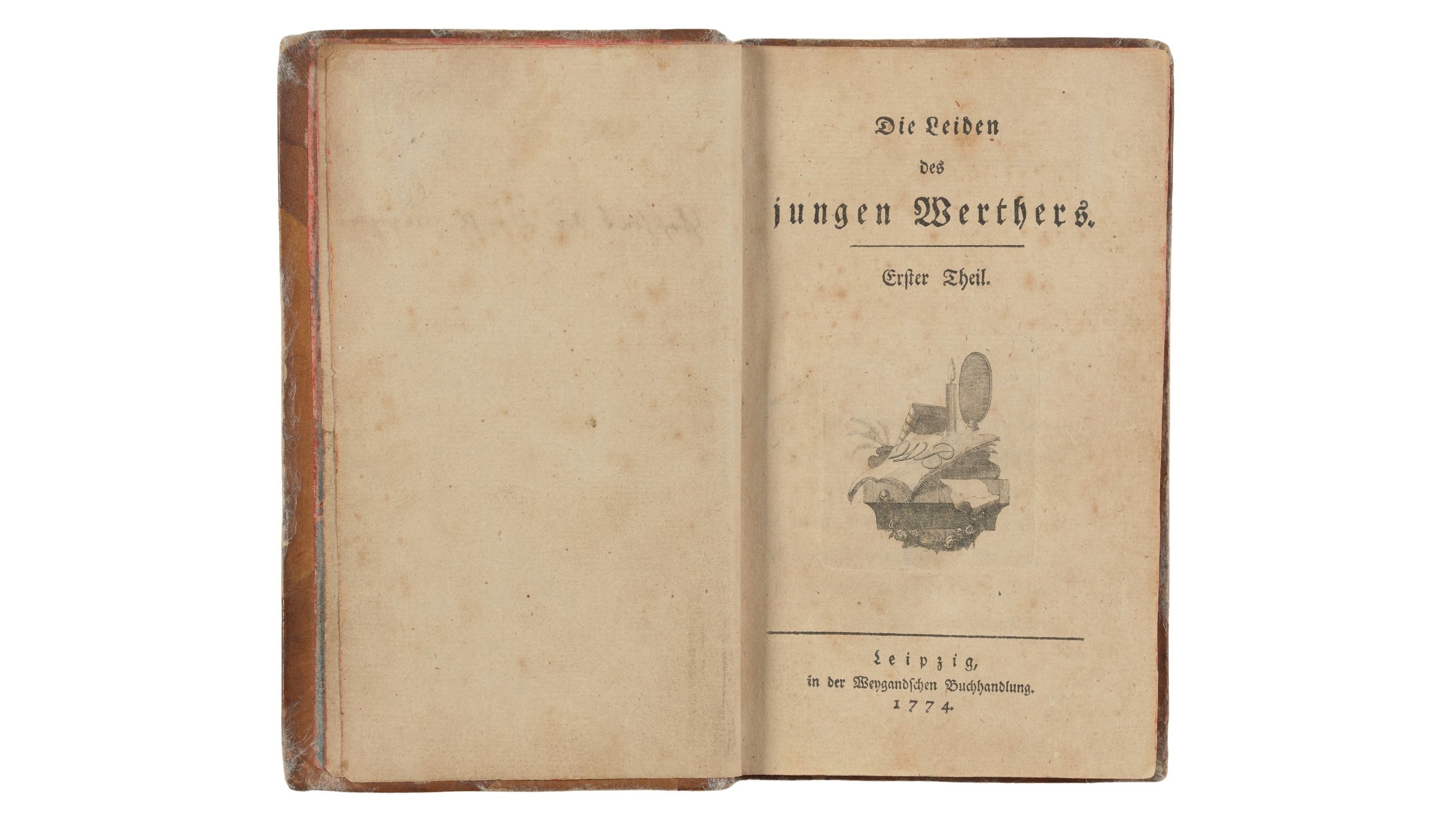 Titelseite des Romans „Die Leiden des jungen Werthers“