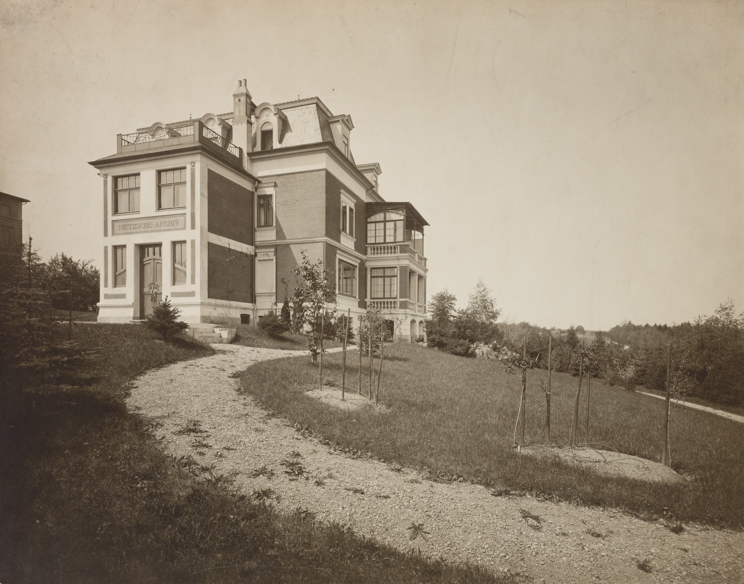 Das Nietzsche Archiv im Jahr 1903, © VG Bildkunst 2023